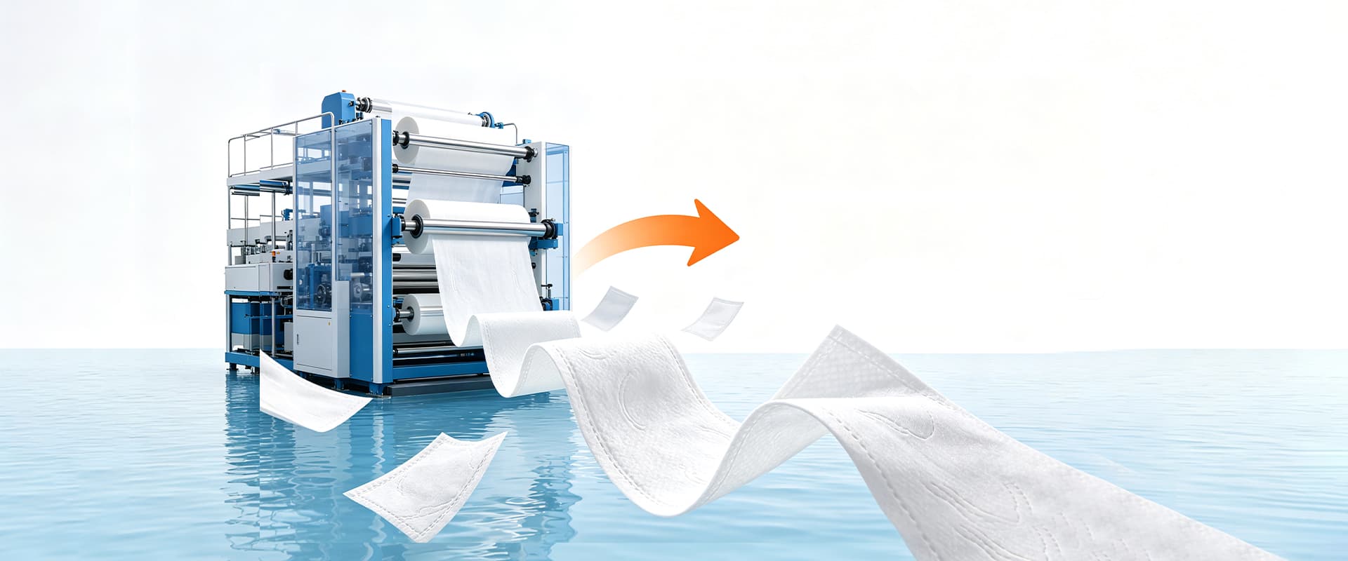 Wet wipes production line supplied by Lizhichuang Machinery
