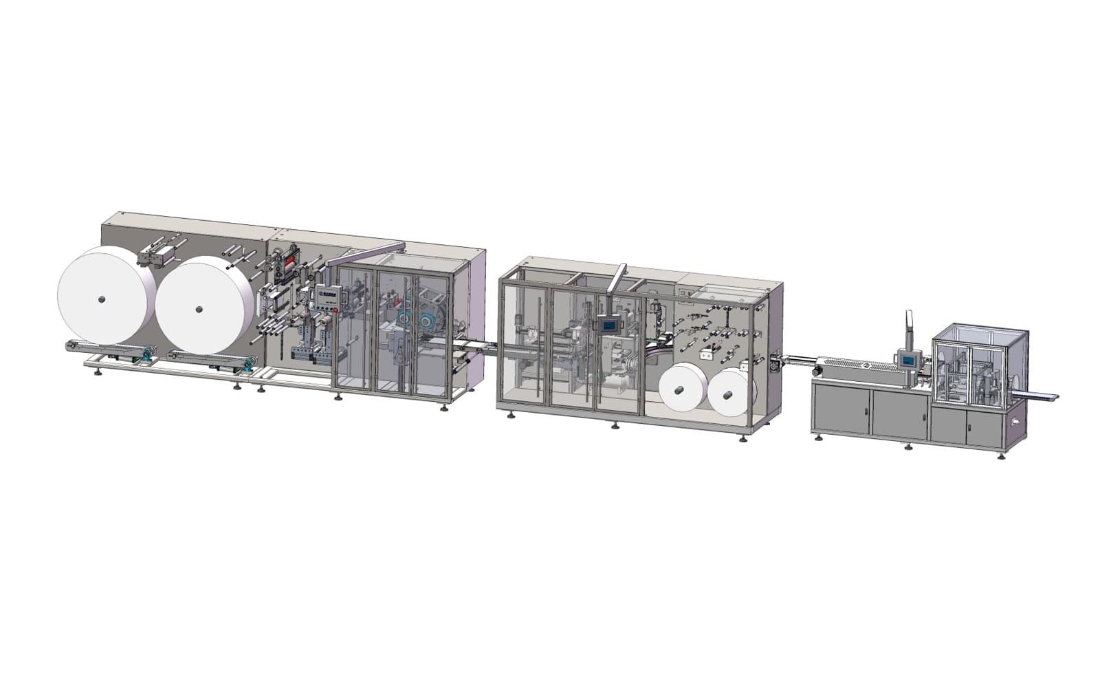 LZC-LPDT20 Dual-Channel Super Mini Wet Wipes Production Line