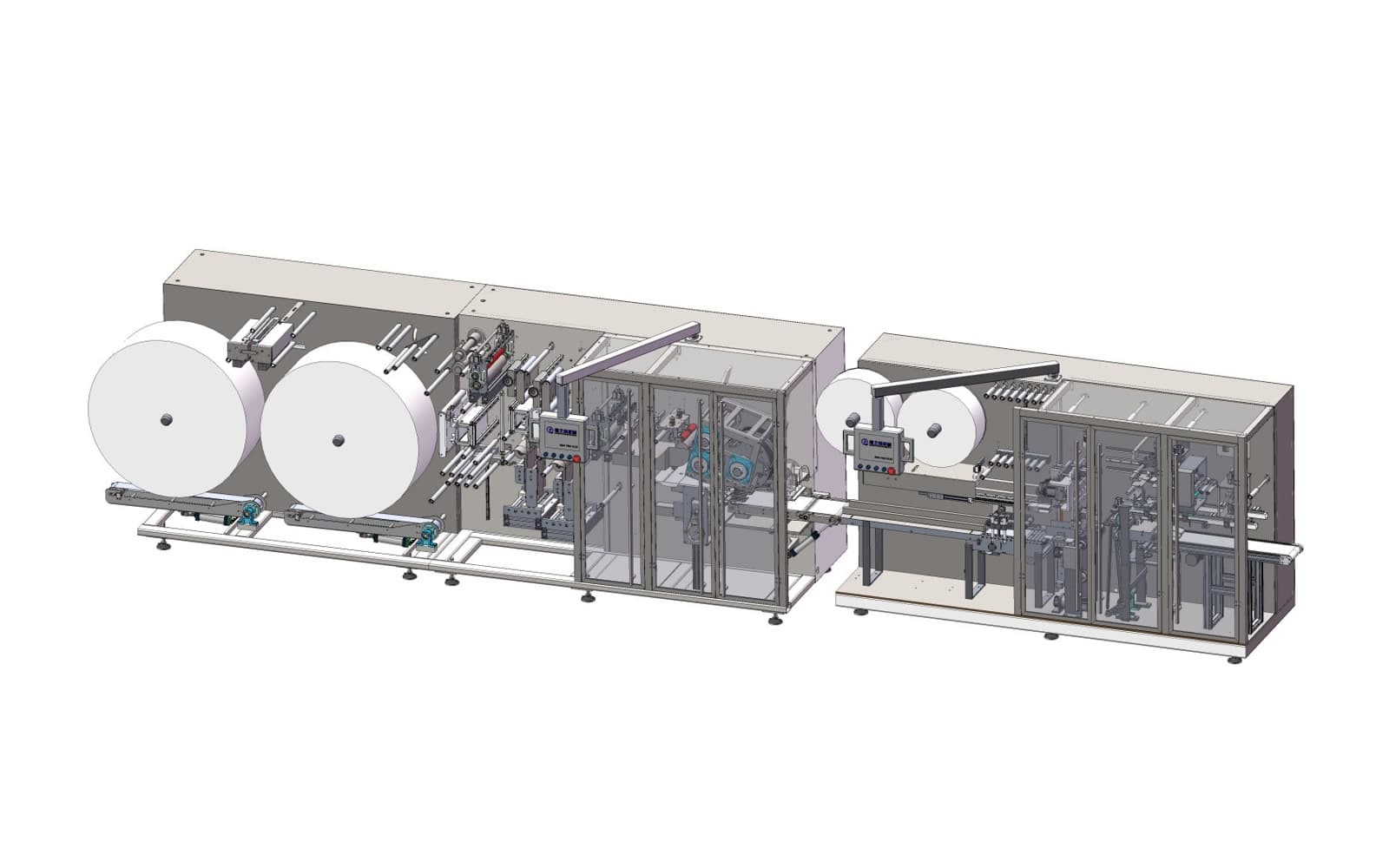 LZC-LPT60 Double-Row Cubic Pack Wet Wipes Production Line